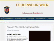 Tablet Screenshot of berufsfeuerwehr-wien.at